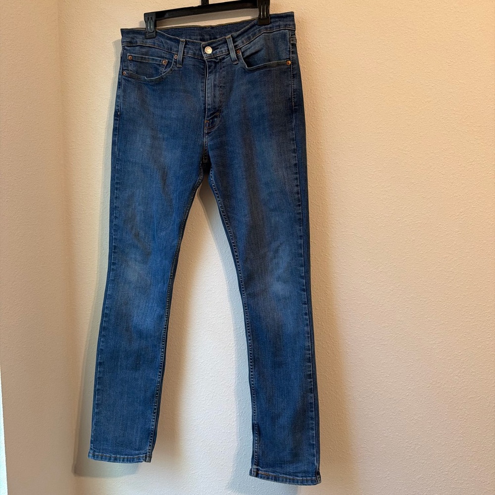 Levi's Slim Fit Denim Jeans - Classic Blue size 32 Casual Wear 82% cotton